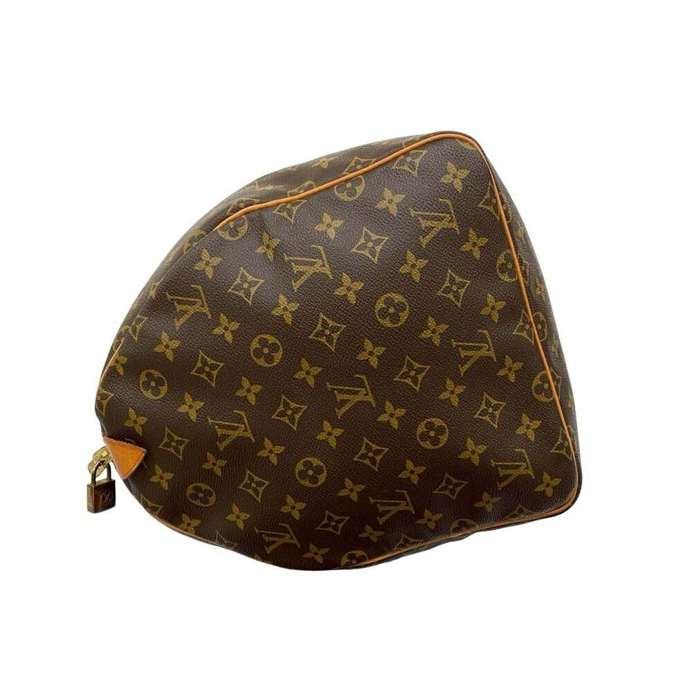 LOUIS VUITTON Authentic Brown Leather Boston Bag - Picture 5 of 9